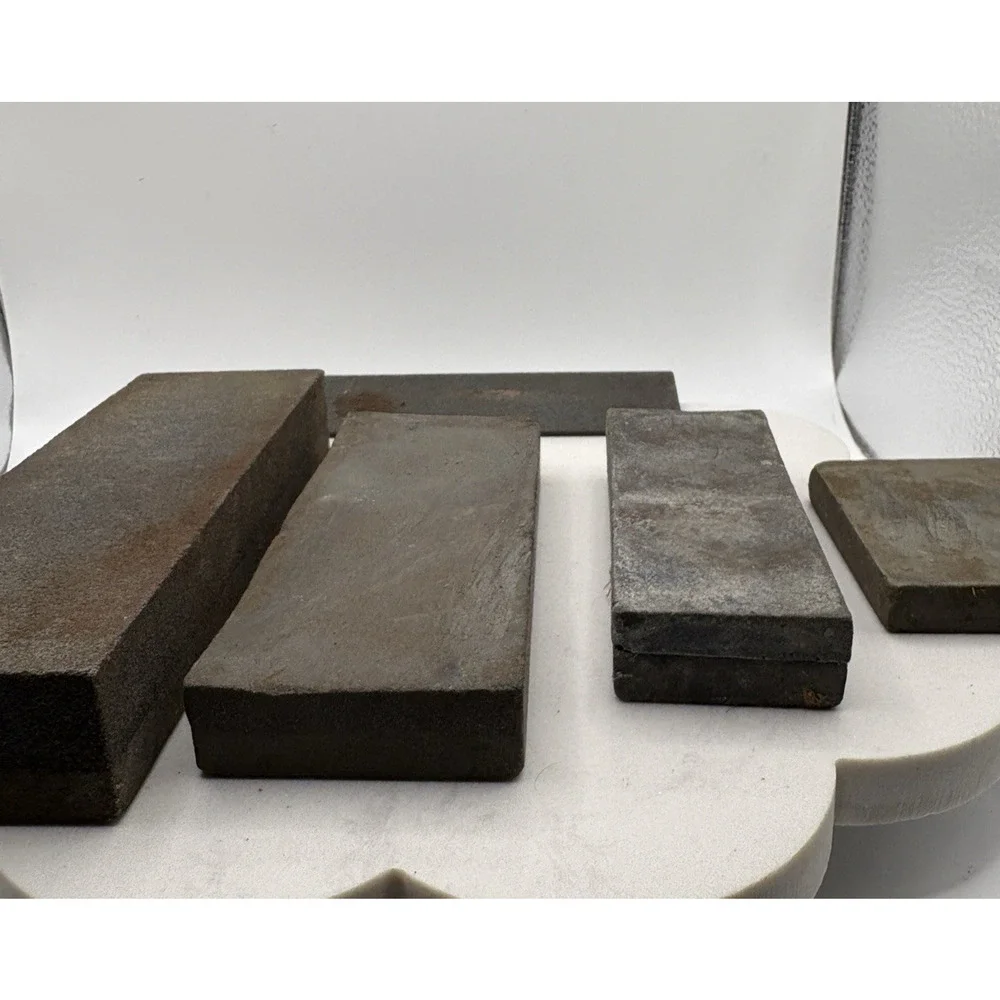Lot Of 5 Large Small Sharpening Stones Whetstones No Box Knife Blade Sword Sharp